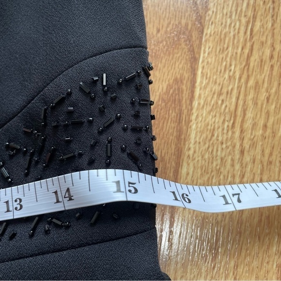 🥒 Vintage y2k Black Beaded Formal Open Back Sleeveless Maxi Dress Formal Gown 8 - Picture 12 of 13